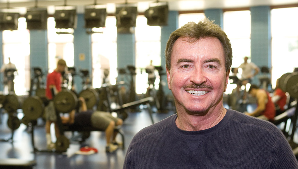 University of Georgia researcher Rod Dishman in an exercise room
