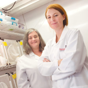 University of Georgia researchers Melinda Brindley and Courtney Murdock