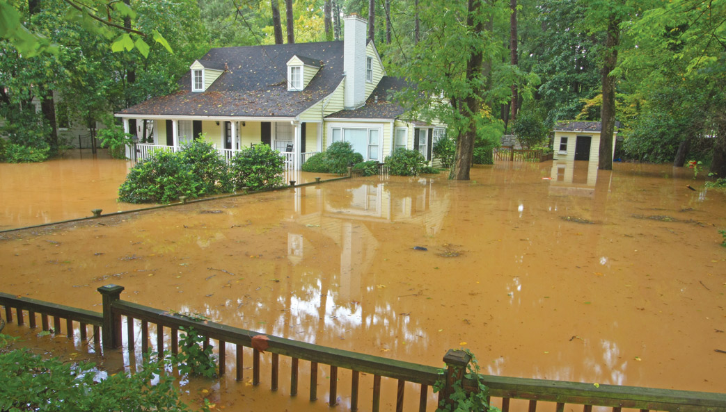 Flooded home in Atlanta Alan Cressler U.S.G.S.
