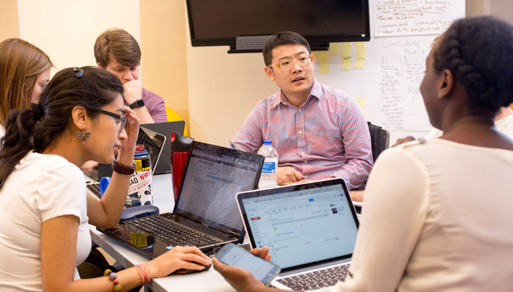 faculty and students in classroom